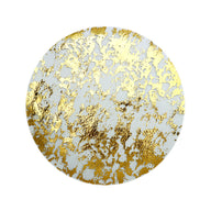 Luxury Disposable Gold Foil Round Placemats - 13" (20 Pcs) for Wedding Hotel & Dining Table Decor