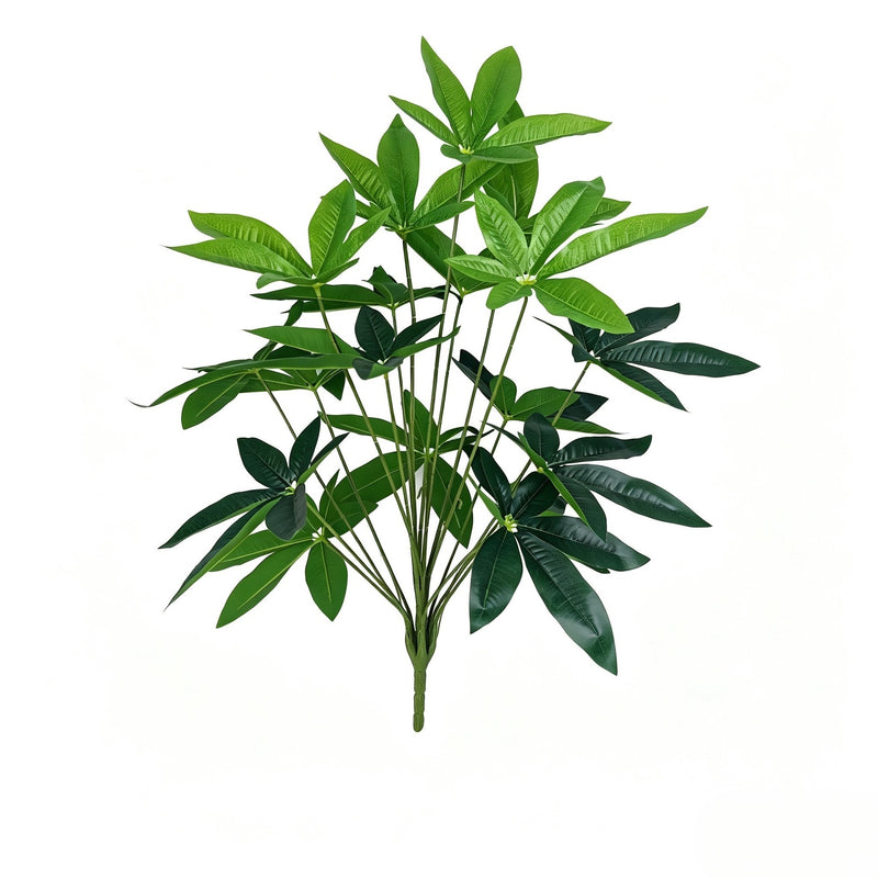 Artificial Lucky Leaf Bush with 18 Blooms, 29-Inch Tall, PE/PVC Material, Ideal for Indoor Décor, Weddings, and Events