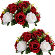 Premium 10 Pcs Kissing Balls Wedding Decor Artificial Rose Centerpieces Reception Arch Table Floral Arrangements All Season