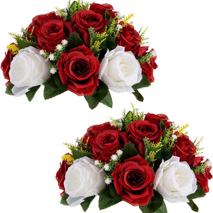 Premium 10 Pcs Kissing Balls Wedding Decor Artificial Rose Centerpieces Reception Arch Table Floral Arrangements All Season