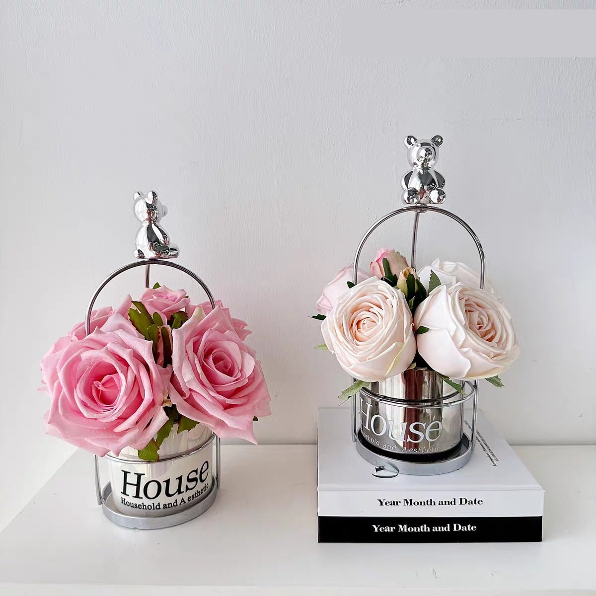 Bulk 1 Pc Metal Vase Hydroponic Dried Flower Vase Wholesale