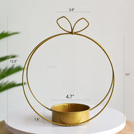 Bulk 1 Pc Metal Geometric Flower Stand Gold Plated Hanging Vase for Wedding Home Office Centerpiece Decor Wholesale