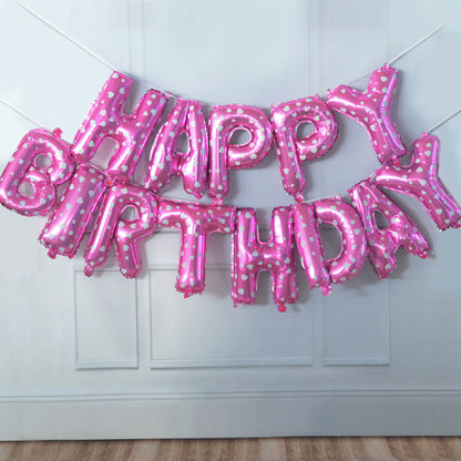 Bulk 16 Inch Happy Birthday Balloon Banner for Birthday Party Decorations Wholesale