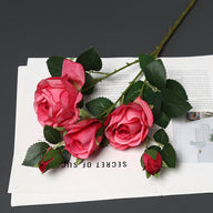 26.4" Premium Silk Artificial Ice Heart Rose – Wedding Floral Decor for Home/Living Room/Hotel