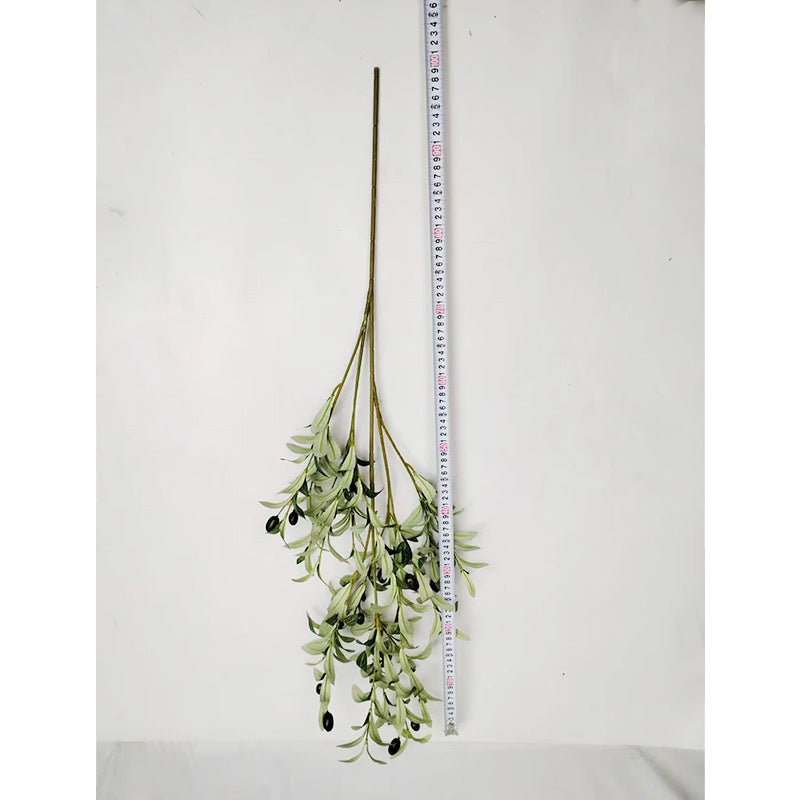 Artificial Olive Leaf Stems, Velvet Material, 49" Length, Set of 720, Perfect for Home Decor, Wedding Arrangements, and Commercial Displays
