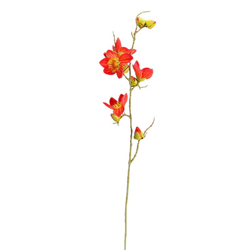 Single Stem Cotton Flower, 11 Blooms, 35" Tall, for Home Decor, Wedding Arrangements, and Commercial Displays