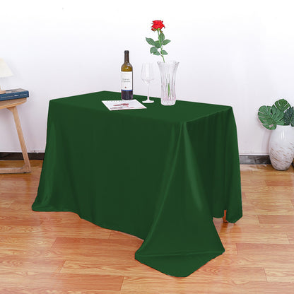 Satin Tablecloth for Weddings & Banquets - Elegant Decoration for Home Dining Room (57" x 102")