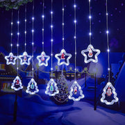 118 Ft LED Curtain String Lights USB Powered with Smart Remote Control for Christmas Window Hanging Decor