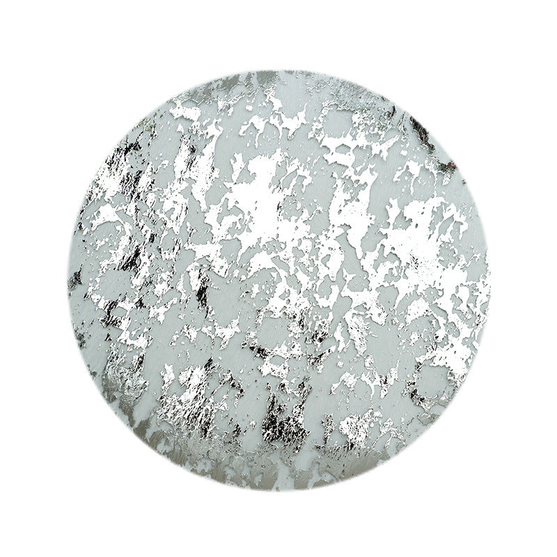 Luxury Disposable Gold Foil Round Placemats - 13" (20 Pcs) for Wedding Hotel & Dining Table Decor