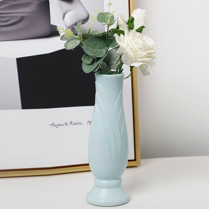 Bulk 2 Pcs Nordic Plastic Vase Tall Conic Floral Vases for Wedding Supplies Home Centerpieces Decor Wholesale