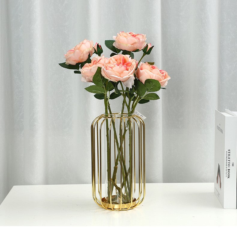 20 Inch Artificial Silk Rose Stems with Buds, 10 Pcs Bulk Wholesale