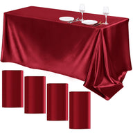 Bulk Satin Tablecloth Table Cover for Rectangular Table Wedding Banquet Events Decor Wholesale
