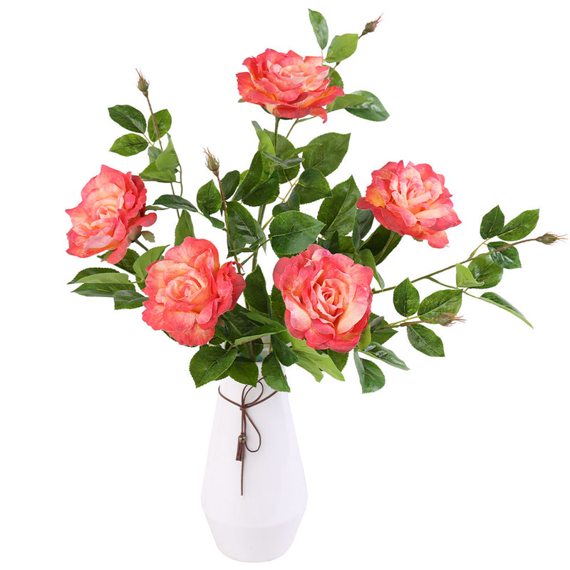 Single Stem Faux Silk Rose, 26" Tall, Realistic Look, Perfect for Weddings, Home Decor, and Events