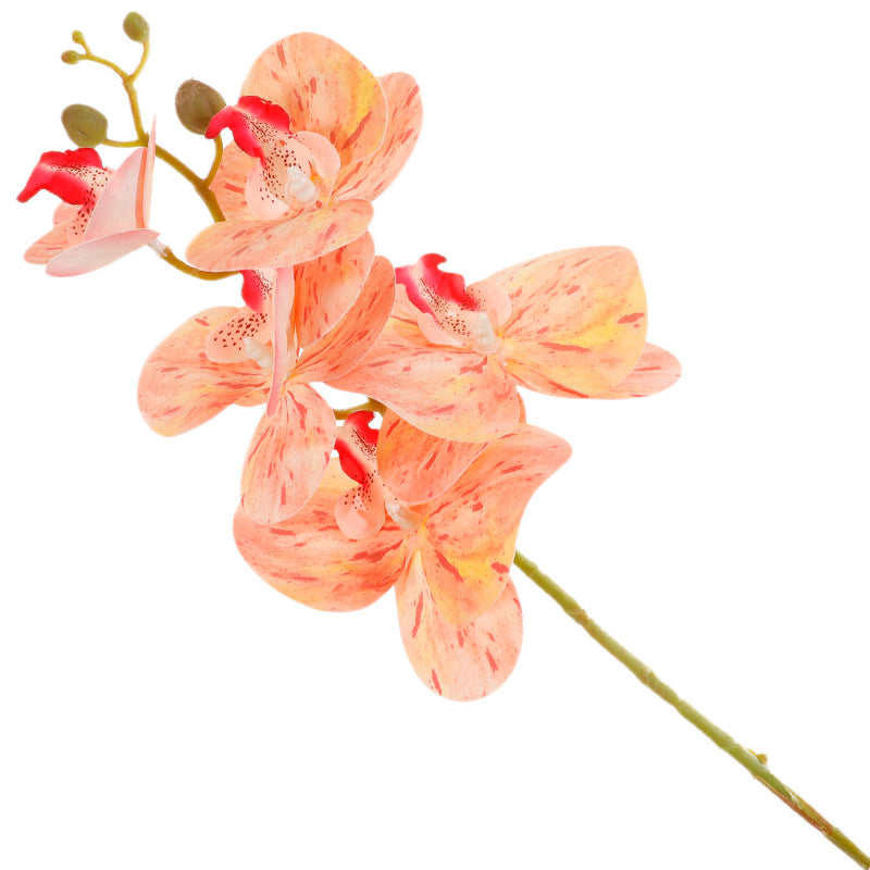 3D Orchid Artificial Flower Stem - 5 Heads 27.6 Inches | Wedding Decor & Bridal Props