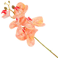 3D Orchid Artificial Flower Stem - 5 Heads 27.6 Inches | Wedding Decor & Bridal Props