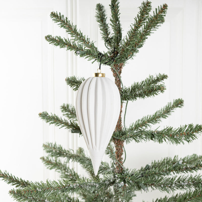 Bulk Christmas Ceramic Hanging Ornaments 3 Shapes Spherical Drop Deer for Xmas Party Decoration