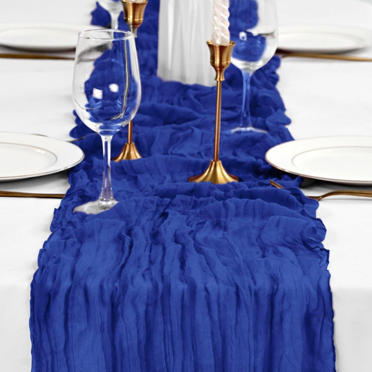 Bulk Cheesecloth Table Runner 2025 Boho 35" Breathable Organic Cotton Table Decor for Summer Wedding Bridal Shower Boho Party Wholesale