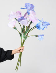30 Inch Artificial Silk Iris Stem Flower 1 Pc for Christian Flower Arrangements