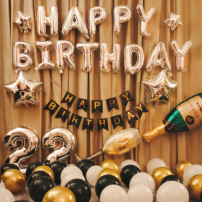 Bulk 16 Inch Happy Birthday Balloon Banner for Birthday Party Decorations Wholesale