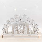 Glow Nativity Scene Ornament Bulk Set for Home Tabletop Mantel Decor Artificial