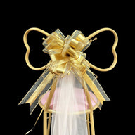 Bridal Shower Decor Kit - Chair Tulle, Satin Sash & Bow for Wedding/Party Decor