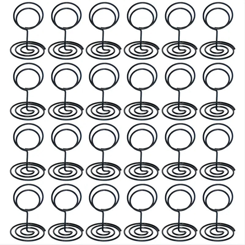 Bulk 24Pcs Gold Table Number Holders Metal Wedding Centerpiece with Secure Clip for Reception Birthday Party Decor Wholesale