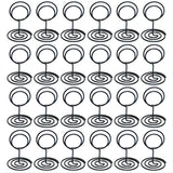 Bulk 24Pcs Gold Table Number Holders Metal Wedding Centerpiece with Secure Clip for Reception Birthday Party Decor Wholesale