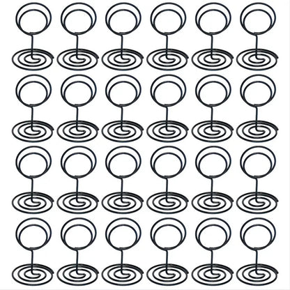 Bulk 24Pcs Gold Table Number Holders Metal Wedding Centerpiece with Secure Clip for Reception Birthday Party Decor Wholesale