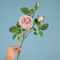 27.6" Ins-Style Faux Pink Rose Stem – Artificial Flower for Home Decor (Living Room/Dining Table) | Wedding & Photoshoot Prop