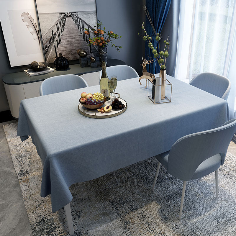 Bulk 2 Pcs Pink Tablecloths for Rectangle Dining Tables Water Proof PVC Table Cover Wholesale