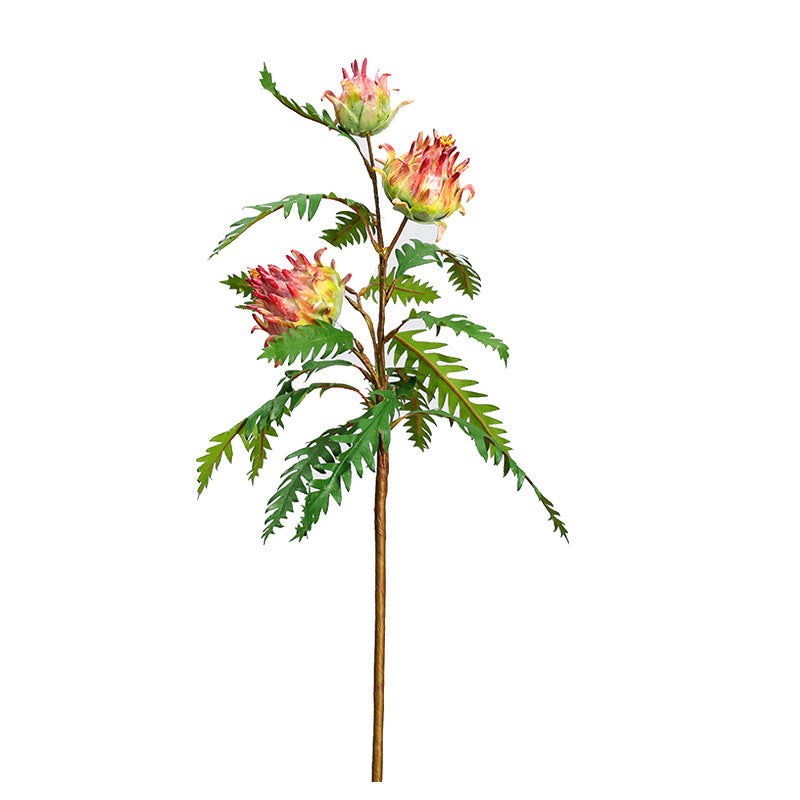 Single Stem Artificial Artichoke Plant, 39" Tall, Realistic Faux Silk Greenery for Home Decor, Wedding Arrangements