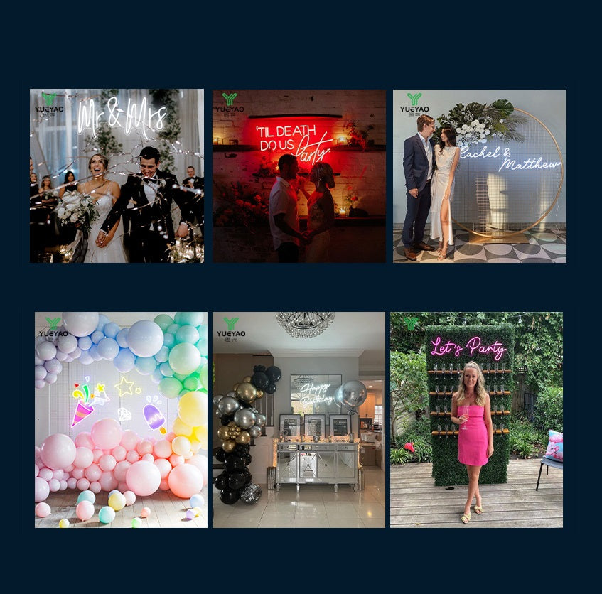 Bulk Light-up Letter Neon Sign for Engagement Party Birthday Wedding Party Wall Decor Wholesale