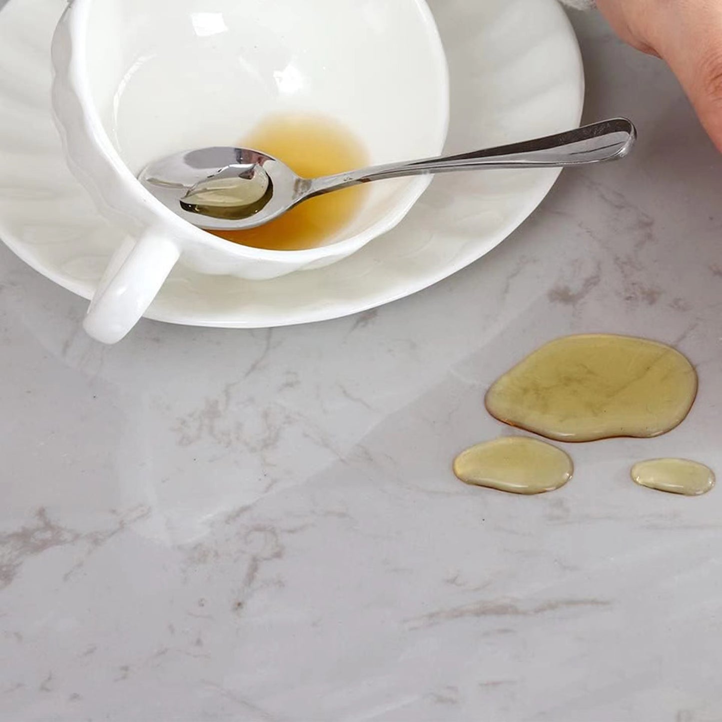 Bulk 2 Pcs Round Plastic Table Covers 54X54 Inch Clear PVC Waterproof Tablecloths Wholesale