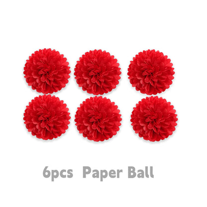 Red Heart Spiral Wedding Decorations - 7 Styles Valentine's Day Proposal Paper Garlands