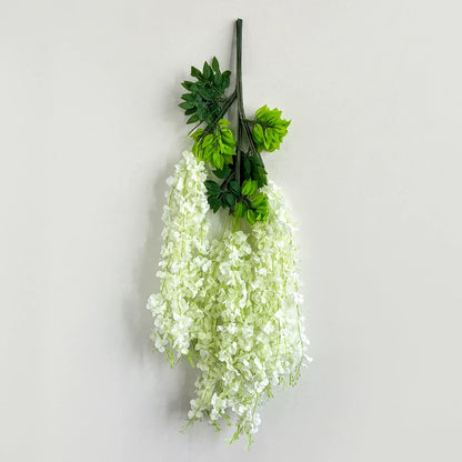 Bulk 12 Pack Wisteria Artificial Flowers Vines Rust Proof  Chains Fade Proof for Wedding Arch Garden Wall Outdoor Decor Wholesale