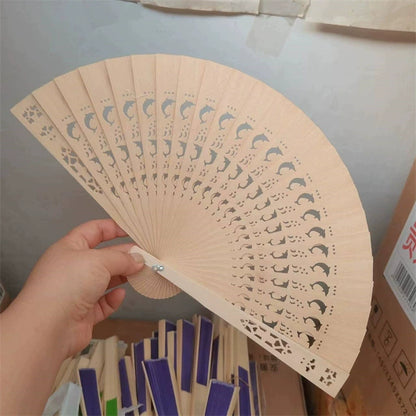 Premium 10 pcs Wedding Favor Fans Personalized Wooden Hand Fans with Engraved Text for Bridal Shower Guest Gifts Party Favors