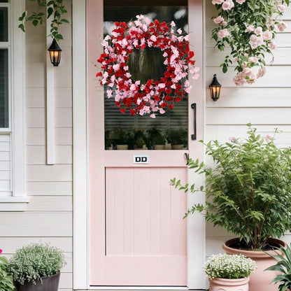 Valentine's Day Faux Forsythia Wreaths (6 Styles/Sizes) - Pink & Red Romantic Decor