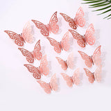 Bulk 48 Pcs Realistic 3D Butterfly Wall Decor Damaged Free Reusable Adhesive for Nursery & Gender Reveal Backdrops Birthday Party Supplies Wedding Arch Embellishment Wholesale