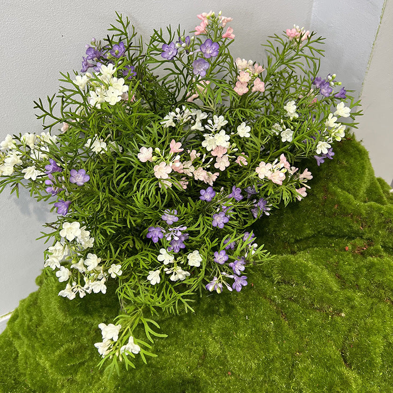 Artificial Daisy Chamomile Bush, Plastic Chrysanthemum Flower Spray, Rustic Faux Wildflowers for Wedding, Home & Outdoor Decor