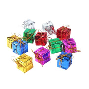 24 Pcs Mini Colorful Foam Gift Boxes for Xmas Tree Hanging Ornaments Bulk Pack