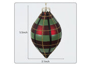 Christmas Glass Ball Ornaments 12 Pcs Glitter Painted Drop Balls Holiday Party Decorations