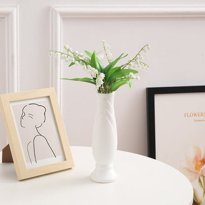 Bulk 2 Pcs Nordic Plastic Vase Tall Conic Floral Vases for Wedding Supplies Home Centerpieces Decor Wholesale