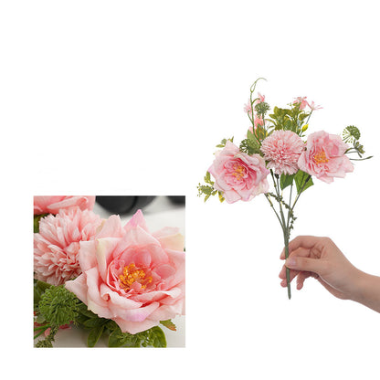 Artificial Rose Bouquet - 12 Inch Mini Fake Flowers | Wedding Event Decor Centerpieces