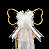 Bridal Shower Decor Kit - Chair Tulle, Satin Sash & Bow for Wedding/Party Decor