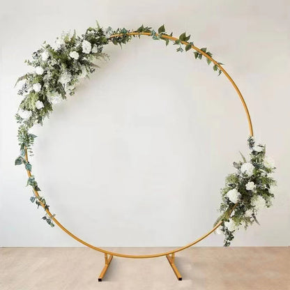 Bulk 78" Round Backdrop Stand Metal Circle Arch for Outdoor Wedding Birthday Party Bridal Shower Wholesale
