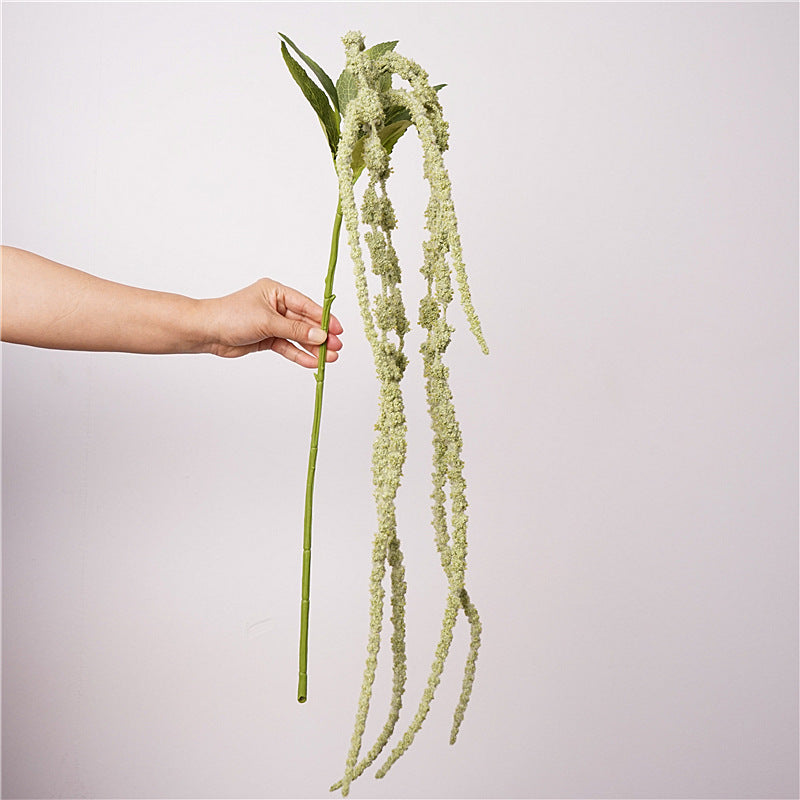 49" Foam Love Tears Garland Vine, Artificial Amaranth Caudatus, Perfect for Wedding Decor, Home Styling, Outdoor Arrangements