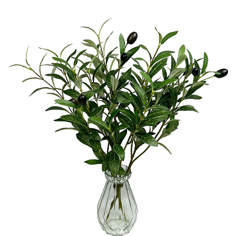 Artificial Olive Leaf Stems, Velvet Material, 49" Length, Set of 720, Perfect for Home Decor, Wedding Arrangements, and Commercial Displays