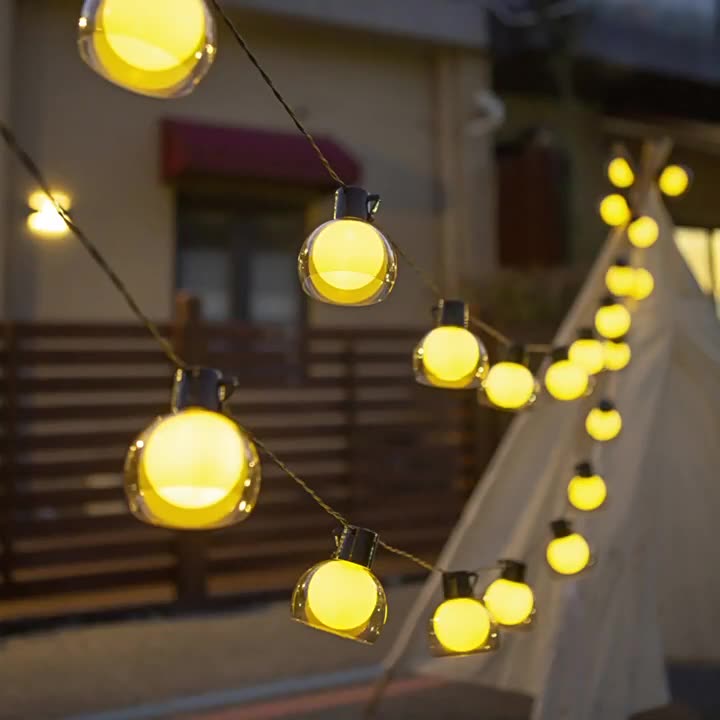 Bulk 1pc Waterproof Outdoor Camping String Lights - Battery-Powered Globe Bulbs for Tents, Canopies, and Weddings Wholesale