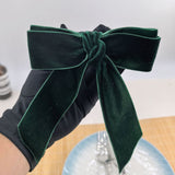 12-Pack Christmas Velvet Bow Napkin Rings - Red & Green Napkin Holders for Holiday Table Decor