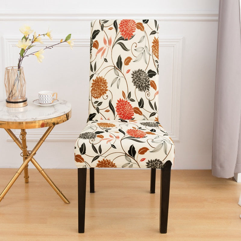 Bulk 2 Pcs Printed Stretch Dining Chair Covers Removable Washable Chair Slipcover For Hotel Home Kitchen Decoration Wholesale